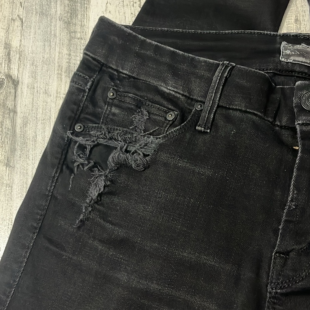 Mother The Looker Destroyed Ride Jeans Size 28 - Picture 5 of 14
